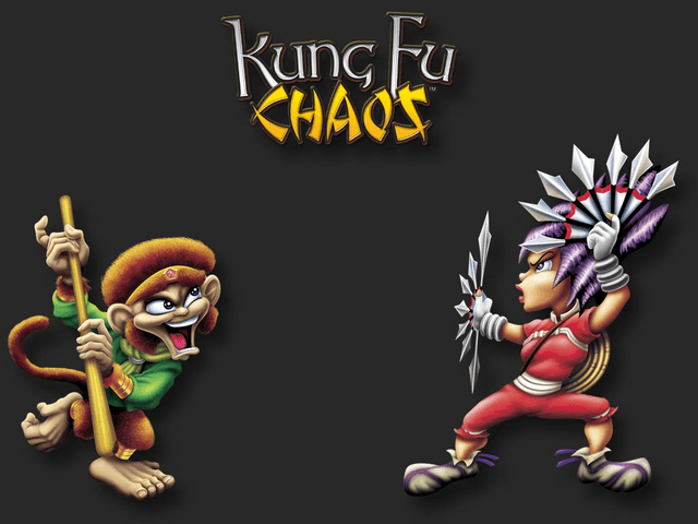 Kung Fu Chaos title screen for Xbox